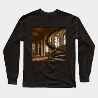 Stairs in Library Long Sleeve T-Shirt